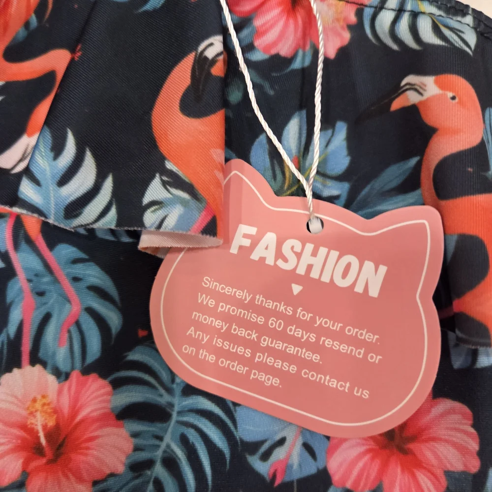 Tropical Flamingo Kids Bikini Set- Beach‎ Summer Cute 7-8